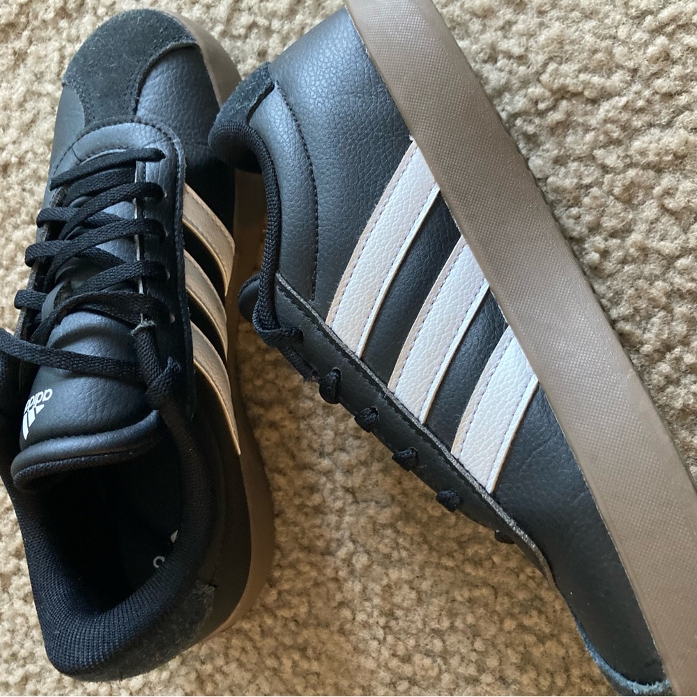 Adidas Black and White Sneakers